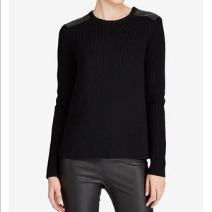 Polo by Ralph Lauren black ribbed sweater Sz M